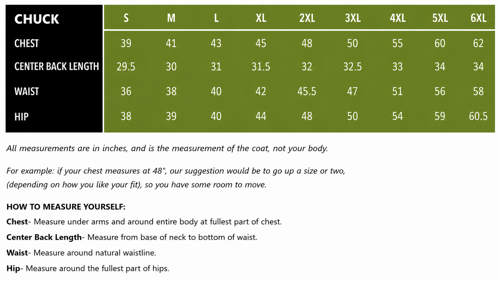 Size Guide