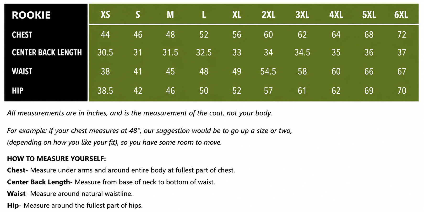 Size Guide
